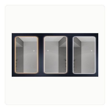 Espejo LED 70 x 100 cm con Tres Tonos de Luz