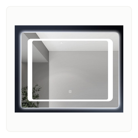 Espejo LED 90 x 70 cm con Luz de Contorno