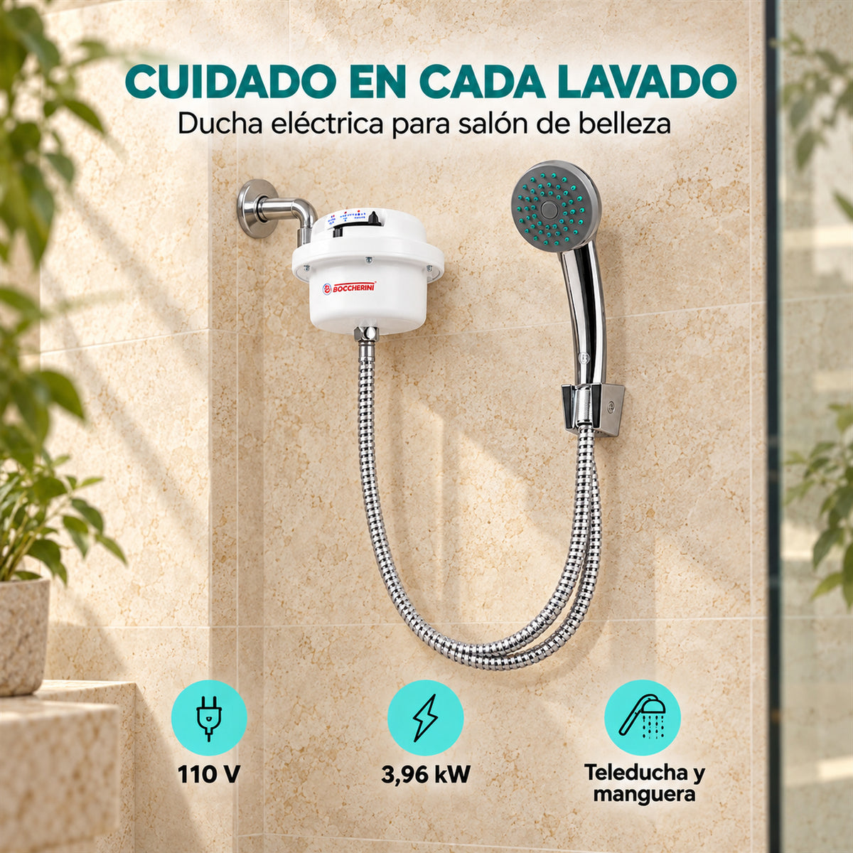 Ducha Fusión Salón De Belleza 120V Dirigible — características