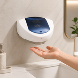 Dispensador automático de jabón instalado y activado sin contacto