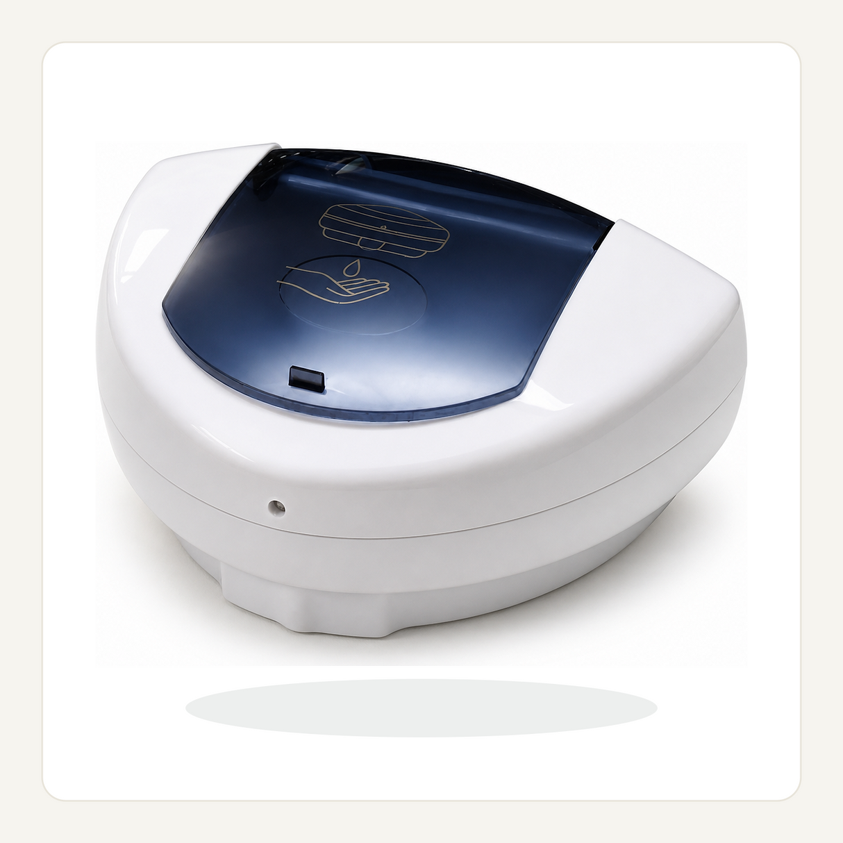 Vista completa del dispensador automático de jabón de 350 ml