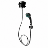 Ducha eléctrica negra para teleducha vista completa ampliada
