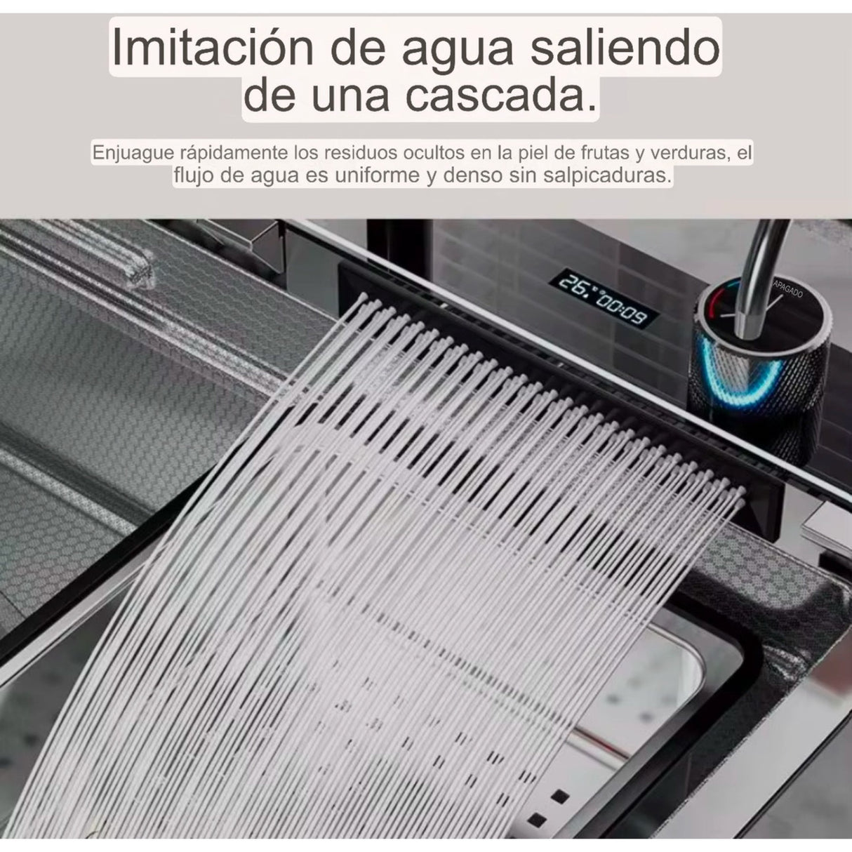 Lavaplatos Moderno Acero Inoxidable De Lujo Inteligente