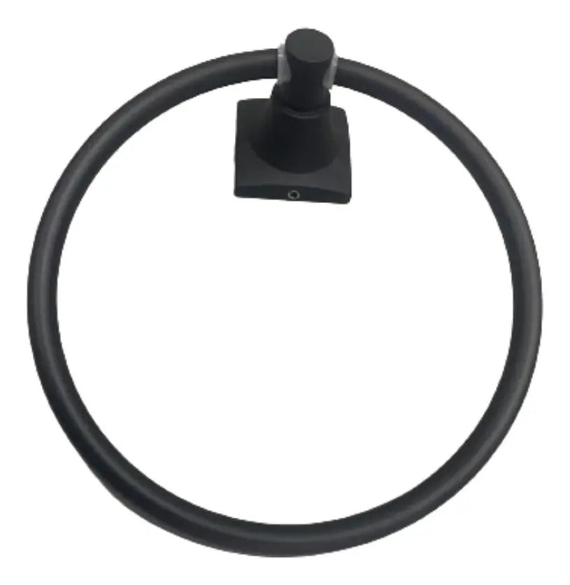 Juego de Accesorios de Baño Xcaret 6 Piezas Negro | Set Completo para Baño Moderno y Elegante