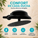 Características de ducha eléctrica negra
