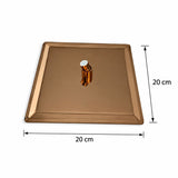 Conjunto de Ducha Orca Oro Rosa con Monocontrol, Regadera 20 x 20 cm y Brazo de 40 cm
