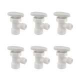 Pack X 6 Válvula Reguladora Presión 1/2 Plástica Blanca