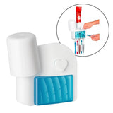 Organizador Cepillos 5 Puestos Dispensador Crema Dental Antigoteo
