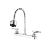 Mezclador Lavaplatos 8 Pulgadas Cuello Flexible Metalico Palanca