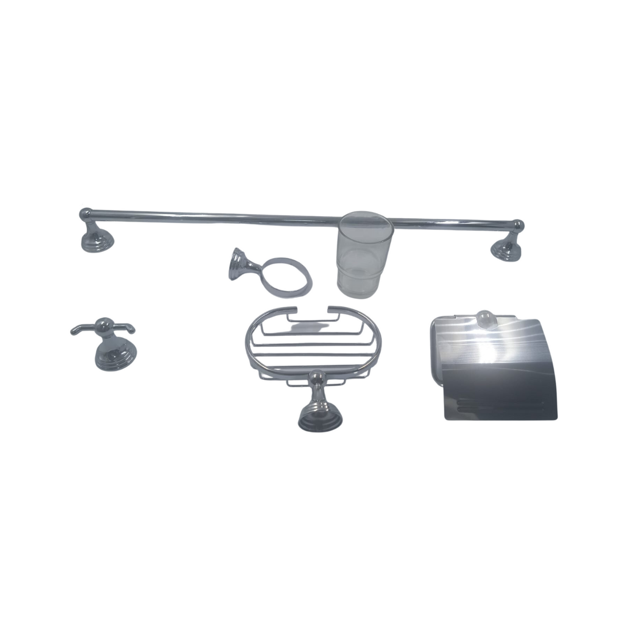Juego de Accesorios Metalico Base Redonda