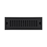 Rejilla Rectangular 30 Cm Ladrillo Negra Acero