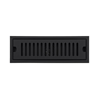 Rejilla Rectangular 30 Cm Ladrillo Negra Acero