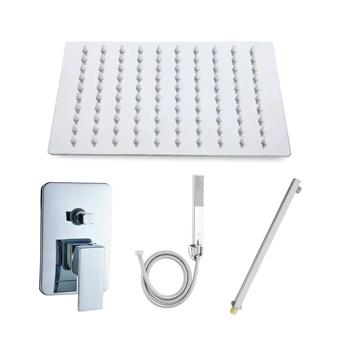 Monocontrol Ducha+Tubo de Ducha+Regadera Ducha+Teleducha con Manguera y soporte
