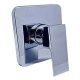 Monocontrol Ducha Orca Cuadrado Cromado 12 cm Empotrado para Baño