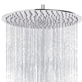 Regadera Acero Ultraplana 25 cms Redonda Alta Calidad Sin Tubo