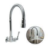 Llave Cuerpo Cuello Flexible Con Aireador Para Pared
