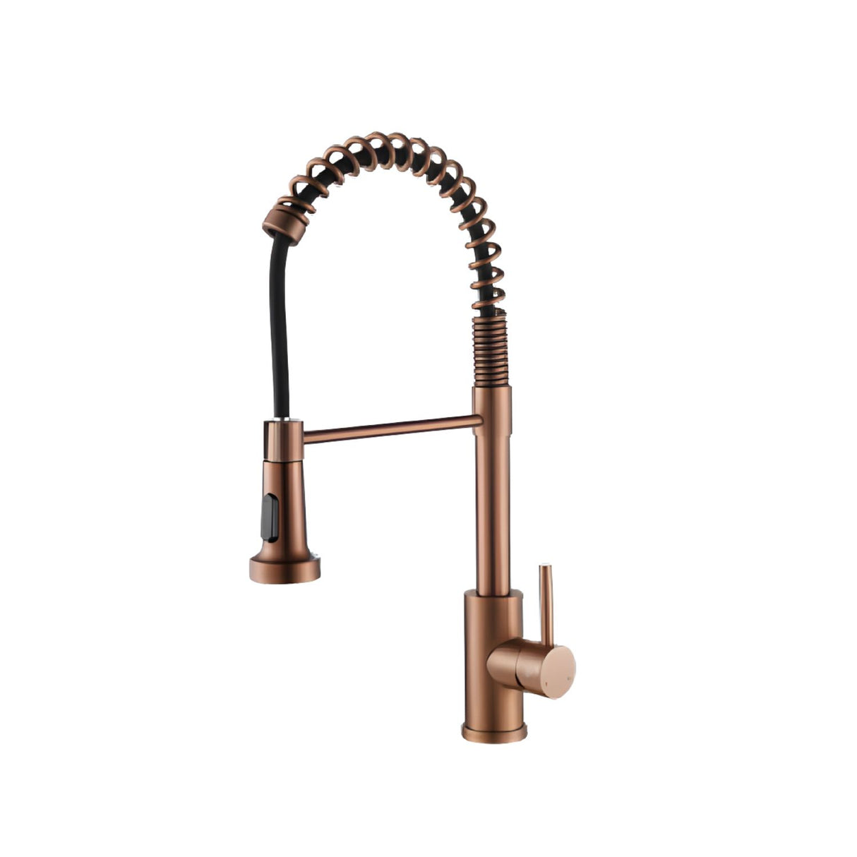 Griferia Monocontrol Piegatto Oro Rosa Texturizado Rociador