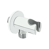 Soporte Redondo Para Teleducha Con Salida Cromada