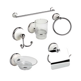 Juego Accesorios 6 Piezas B/Redonda Porcelana