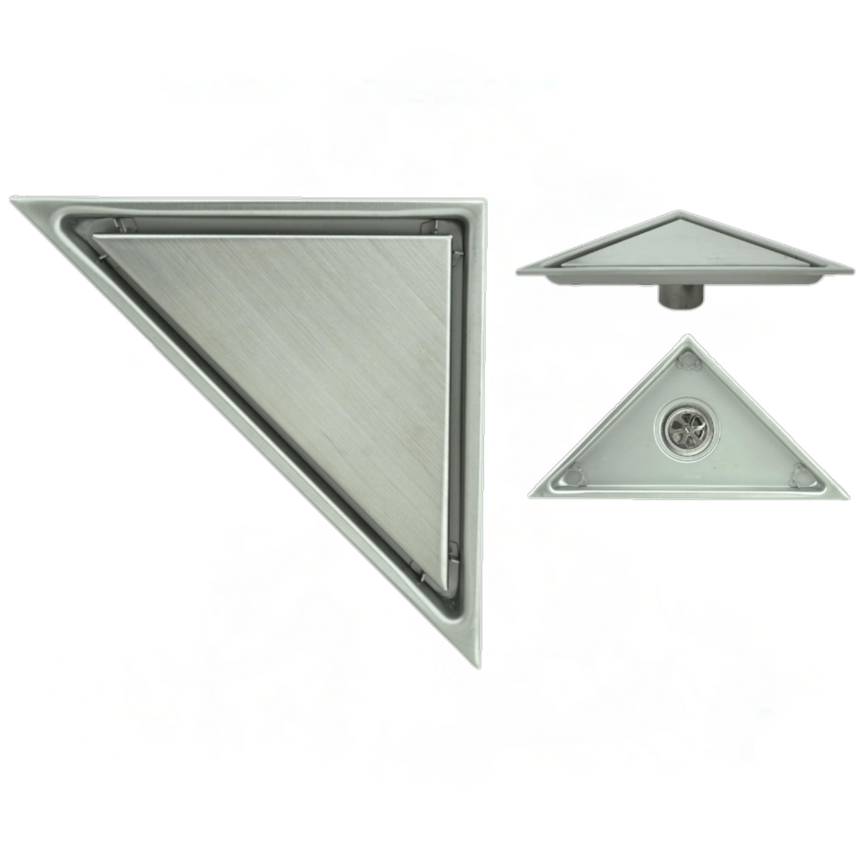 Desague Piso Triangular Acero Inoxidable Antiodor 15x15