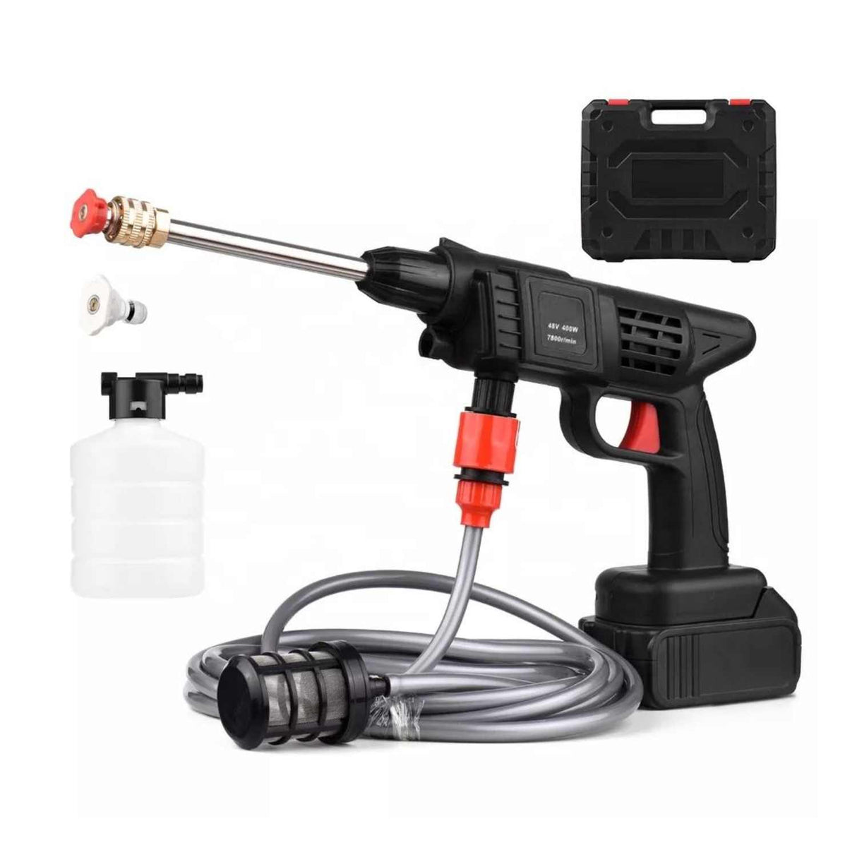 Hidrolavadora Inalámbrica 48V 🚿⚡ Limpieza portátil con potencia y comodidad