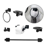 Set Juego de Accesorios Tayrona Negro 6 Piezas - Inoxidables
