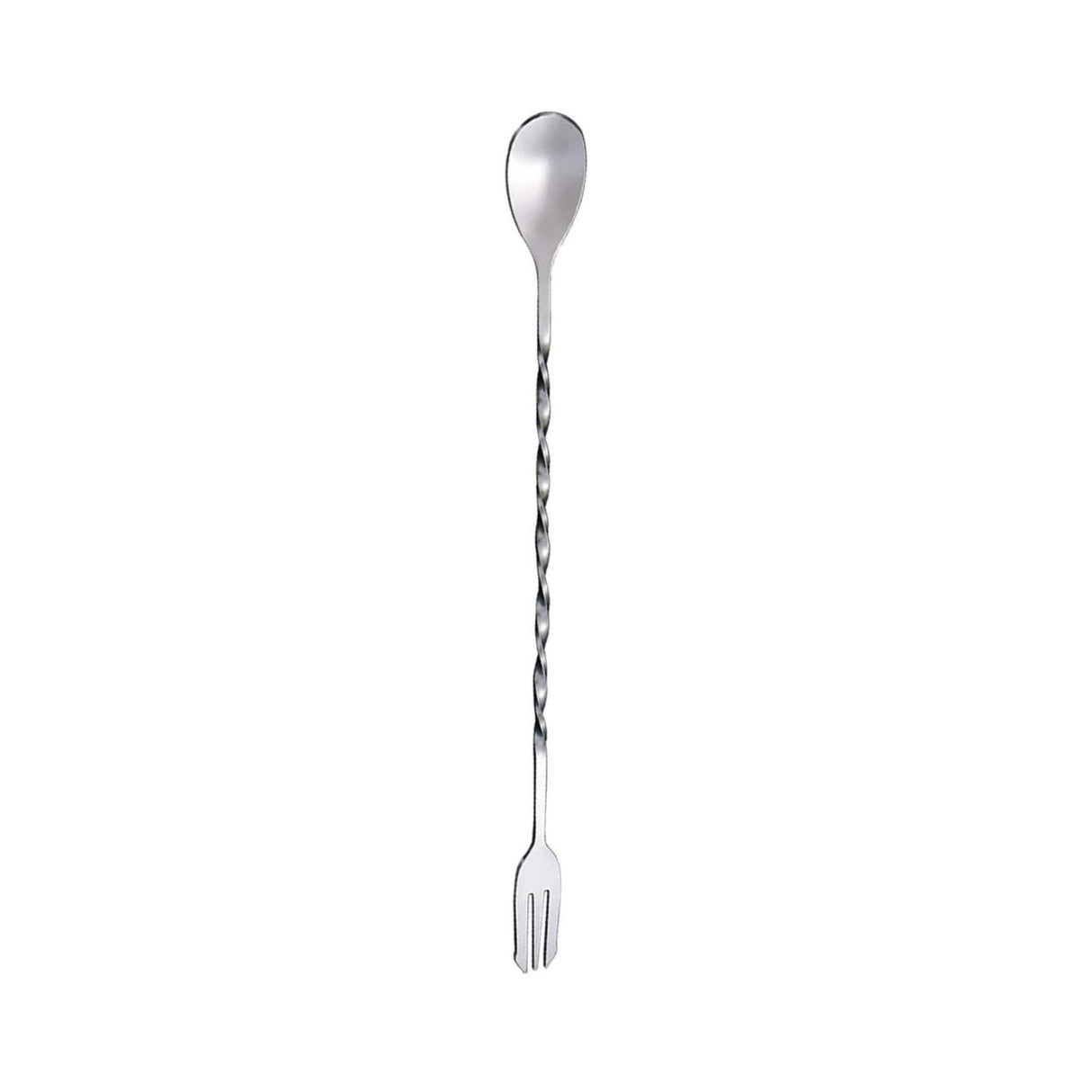 Cuchara Tenedor Coctelera En Acero Inoxidable De Lujo.