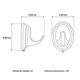 Set de Accesorios de Baño Colomba Cromado de 5 Piezas