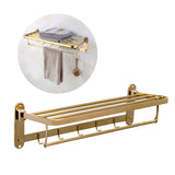 Toallero Hotelero en Acero SUS304 Dorado Multifuncional