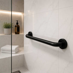 Barra de Seguridad para Baño en Acero Inoxidable Negro Mate de 40 cm