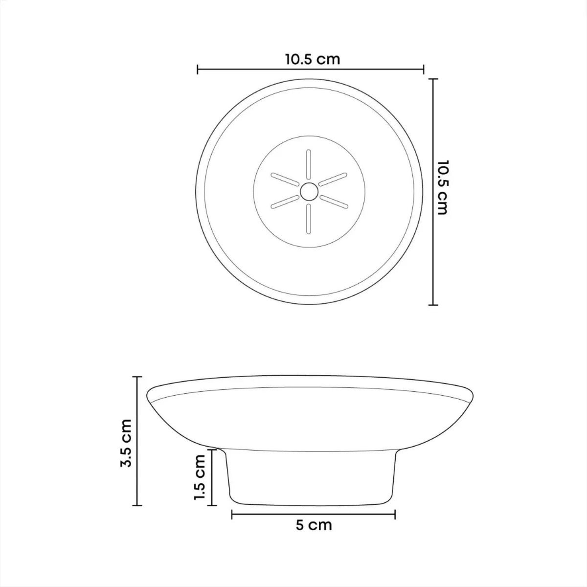 Jabonera de Vidrio Cromada Colomba para Muro