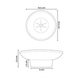 Jabonera de Vidrio Cromada Colomba para Muro