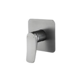 Mezclador Ducha Monocontrol Volare Gris Concreto Diseño Moderno