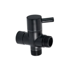 Desviador de Ducha de 3 Vías Negro Mate con Selector