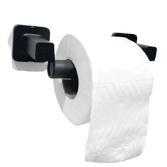 Portarrollos para Baño - Negro, ABS , Alta Resistencia, Fácil Instalación
