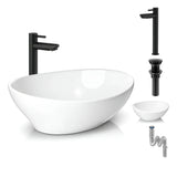 Kit Griferia Color Negro Agua Fría -lavamanos Canoa-desagüe