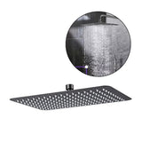 Regadera plana Kassel gris antihuellas 25 por 30 cm