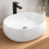 Lavamanos Fiorentino Blanco Sobreponer en Porcelana 40 x 37 x 15.5 cm