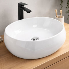 Lavamanos Fiorentino Blanco Sobreponer en Porcelana 40 x 37 x 15.5 cm
