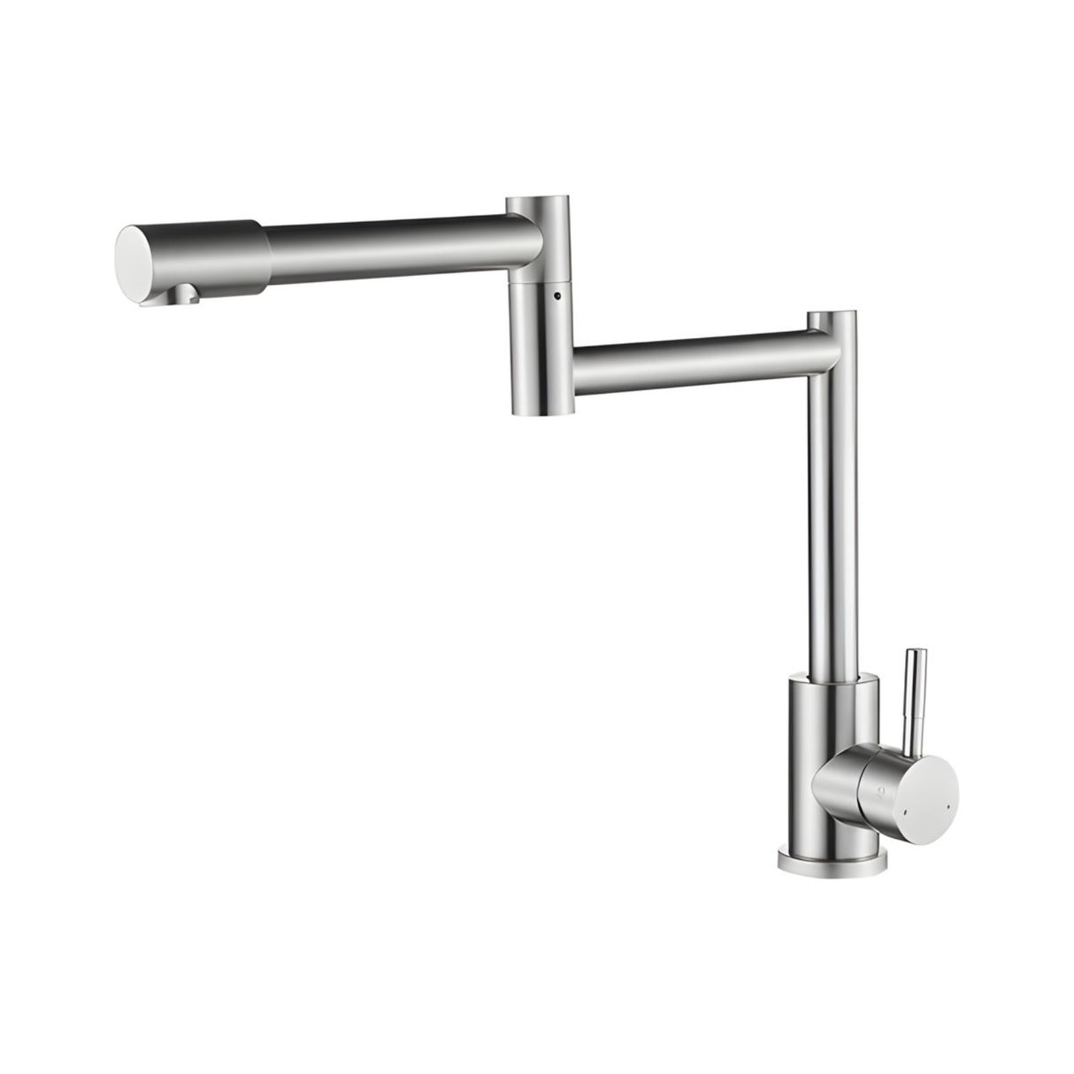 Grifería Monocontrol Cuello Plegable Niquel Texturizado Sovrano