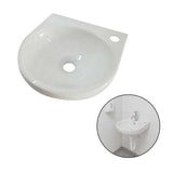Lavamanos Porcelana Cuadrado 30x30 Cm Blanco De Colgar Universal
