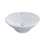 Lavamanos de sobreponer Pilot blanco en porcelana, vista principal