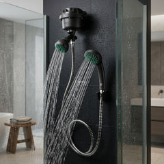 Ducha Eléctrica Fusion Dirigible Negra Kit 110V