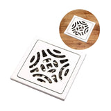 Rejilla Sifón Cuadrada de Lujo - 10x10 cm - Sistema Anti-Retorno y Diseño Elegante