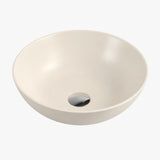Lavamanos de Sobreponer Redondo en Porcelana Beige 31 × 31 cm