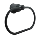 Toallero Aro L. Turmalina Negro (Aluminio) - Resistente A La Corrosión