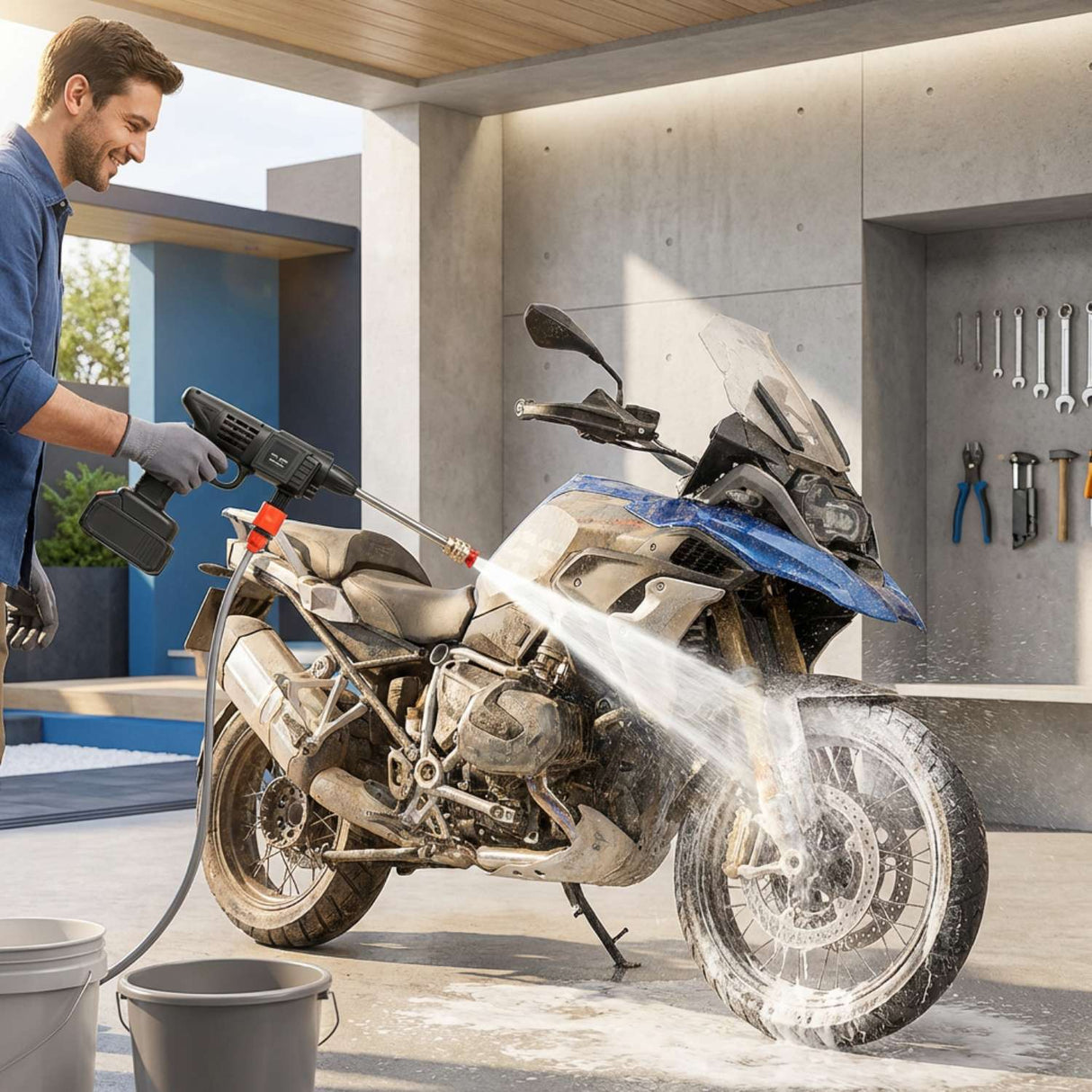 Hidrolavadora Inalámbrica Portátil 48V