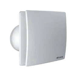 Extractor de Aire ELEGANCE TIMER 4” 90 m³/h con Damper