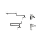 Llave Muro Plegable Tessuto Niquel Texturizado Acero Inoxidable