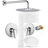 Kit Regadera Metálica Y Mezclador Ducha Monocontrol Redondo